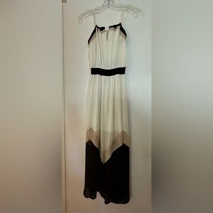 HeartSoul Spaghetti Strap Dress in Black and Cream
